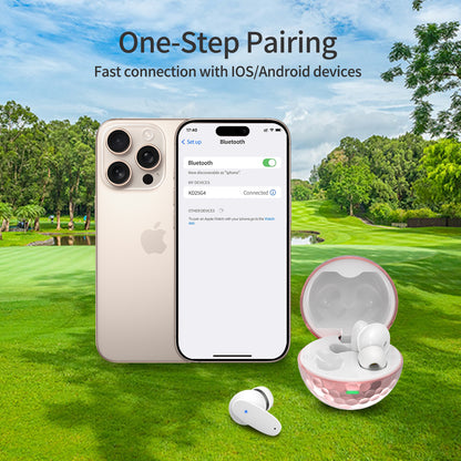 KDYNIX Golf Ball Wireless Earbuds Bluetooth 5.4 Noise Canceling Christmas Gift Stocking Stuffer Gym Sports
